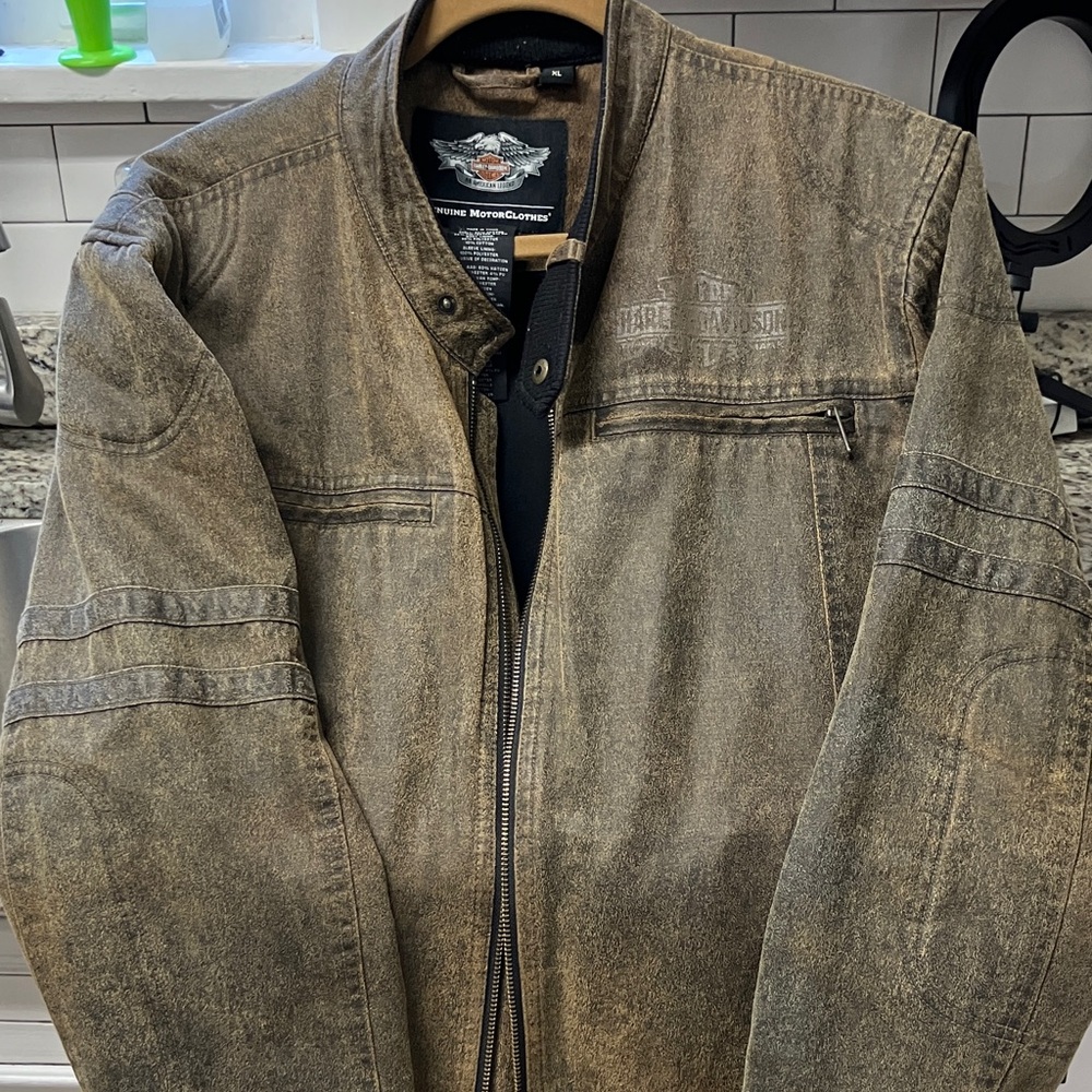 Harley-Davidson Distressed Brown Bomber Jacket